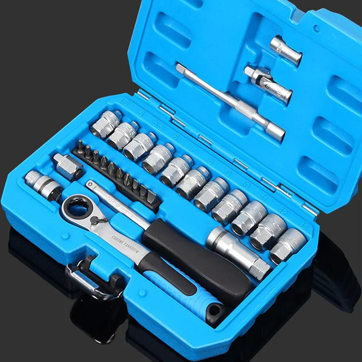 29pcs Core Ratchet Socket Wrench Kit